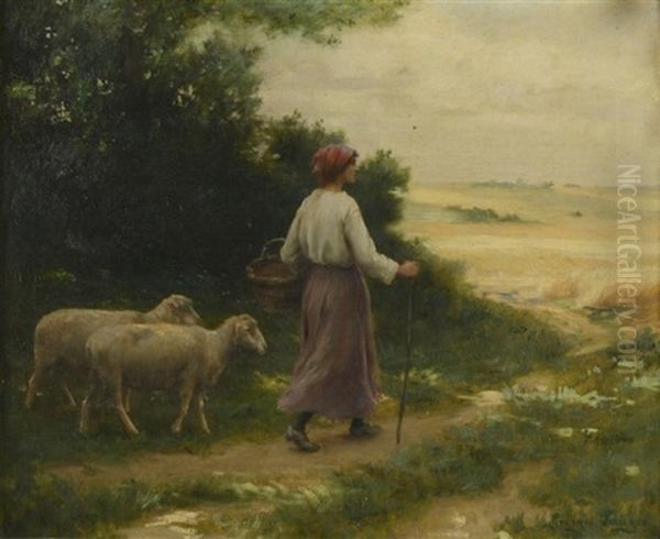 Bergere Et Moutons - view 1