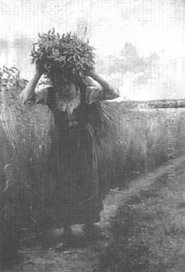 The Wheat Harvest by Georges Laugee