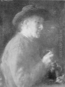 Hombre Fumando by Anton Laupheimer