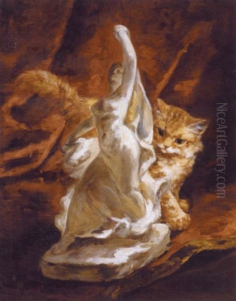 Chaton Et Sculpture - view 1