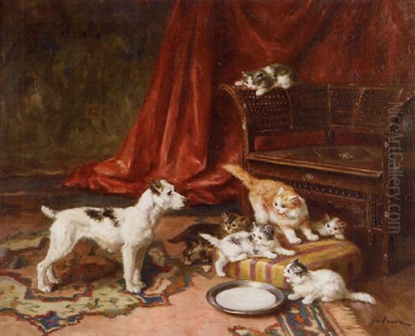 Kittens Guarding Their Milk - view 1
