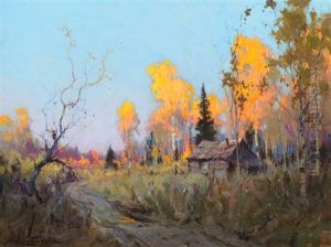 Trapper's Cabin by Sydney Mortimer Laurence