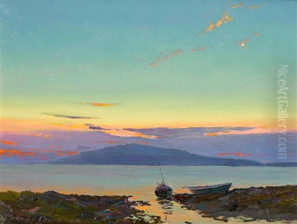 Boats At Sunset - view 1