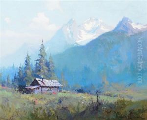 Mountain Cabin, Alaska by Sydney Mortimer Laurence