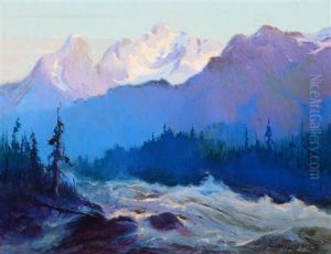 The Rapids Of The Tokositna River by Sydney Mortimer Laurence