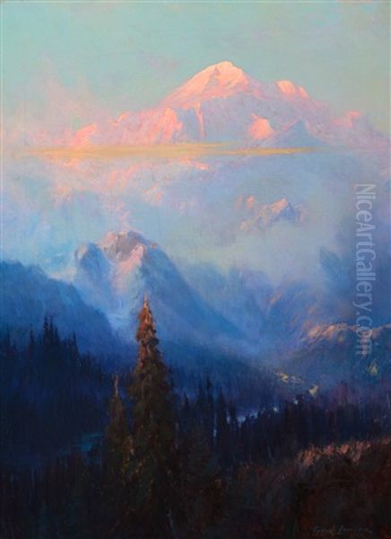 Evening Mist On Mt. Mckinley - view 1