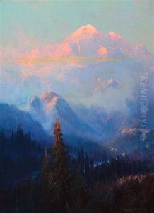 Evening Mist On Mt. Mckinley by Sydney Mortimer Laurence