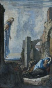 Repose On The Flight Into Egypt by Robert Anning Bell