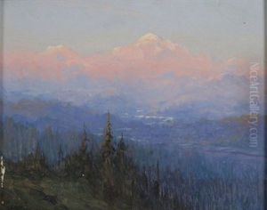 Evening Light, Mount Mckinley, Alaska by Sydney Mortimer Laurence