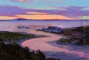 Early Anchorage Alaskan Salmon Cannery by Sydney Mortimer Laurence