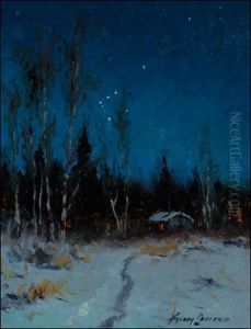 The Starlit Night, Anchorage, Alaska by Sydney Mortimer Laurence