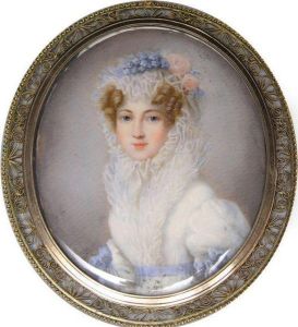Portrait D'une Jeune Femme En Buste Portrait D'une Jeune Femme En Buste