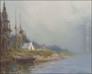 Riverside Camp by Sydney Mortimer Laurence