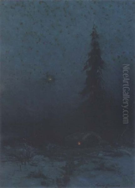 Winter Night In Alaska - view 1