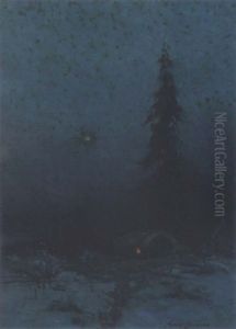 Winter Night In Alaska
