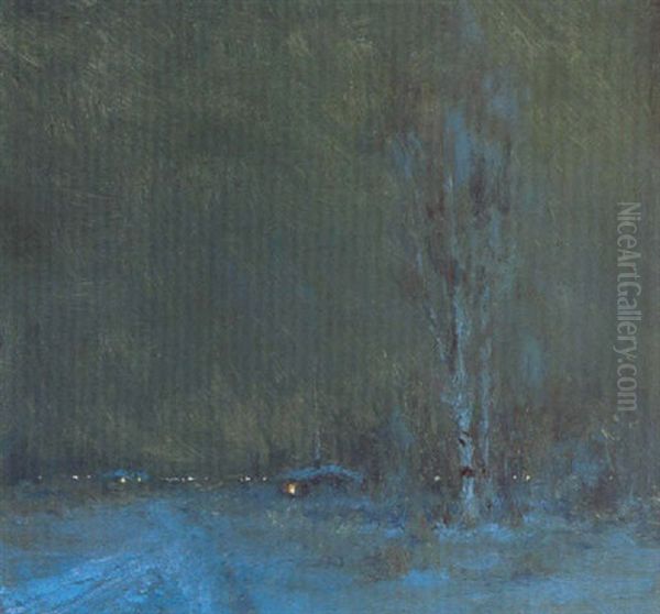 A Nocturnal Winter Landscape - view 1