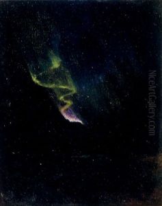 The Northern Lights, Anchorage, Alaska by Sydney Mortimer Laurence