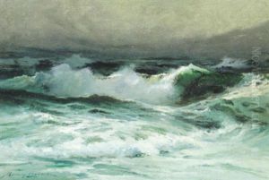 Crashing Waves, Anchorage, Alaska by Sydney Mortimer Laurence