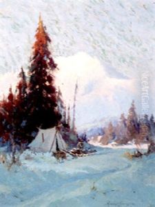 Mt. Mckinley With Sled