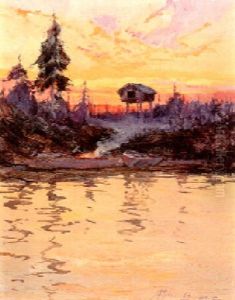 Sunset With Cache, Alaska