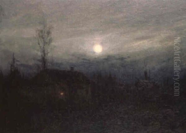 Cabin By Moonlight - view 1