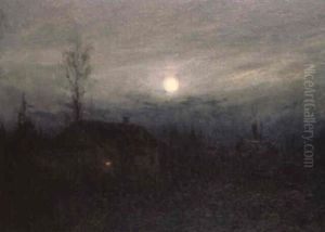 Cabin By Moonlight