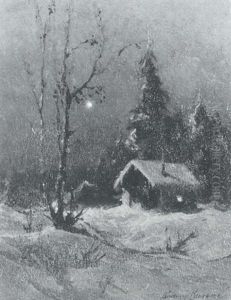 Cabin At Night by Sydney Mortimer Laurence