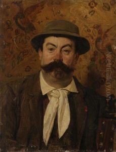 Portrait De L"architecte Louis Pretet Avec La Legion D"honneur