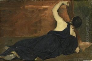 Study Of A Grieving Woman by Jean Paul Laurens