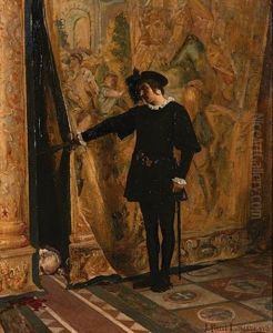 Hamlet Decouvrant Polonius by Jean Paul Laurens