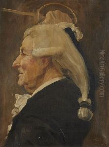 Portrait D'homme (study) by Jean Paul Laurens