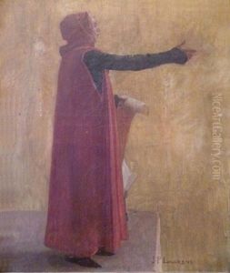 Le Poete Vainqueur Du Voilier D'or (capitole De Toulouse)(study) by Jean Paul Laurens