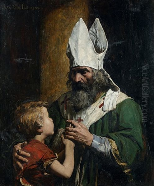 Un Eveque Benissant Un Enfant - view 1