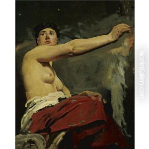 The Central Figure In The Ceiling Of The Palais De La Legion D'honneur (study) The Central Figure In The Ceiling Of The Palais De La Legion D'honneur (study)