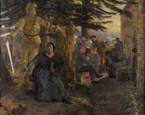 Scene De La Vie De Jeanne D'arc by Jean Paul Laurens
