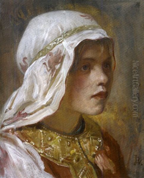 Portrait De Jeune Femme Habillee A L'orientale - view 1
