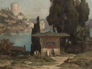 Rumelische Festung Am Bosporus by Jules Joseph Augustin Laurens