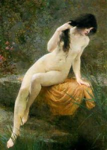 La Baigneuse by Jules Joseph Augustin Laurens