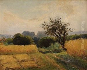 Chemin Dans Les Champs by Nicholas Auguste Laurens