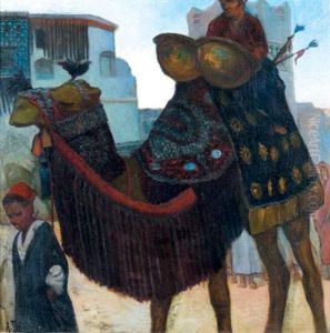 Joueur De Tambour Sur Un Chameau