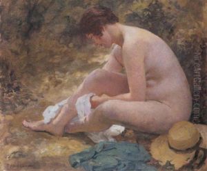 Apres La Baignade by Paul Albert Laurens