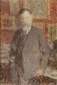 Portrait Du Docteur Viau Dans Son Interieur, 1915