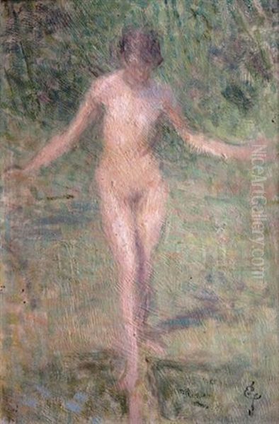 Baigneuse Dans Un Parc - view 1