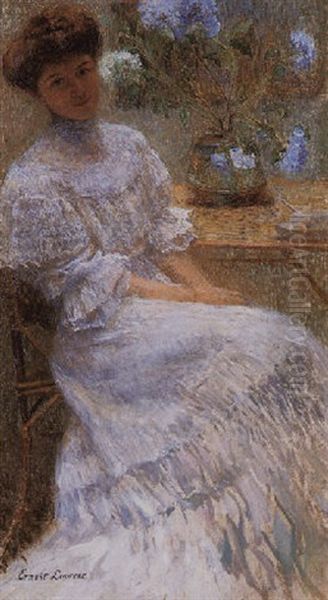 The White Dress by Ernest Joseph Laurent