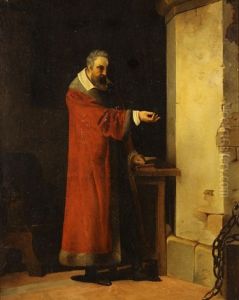Galileo In Prison by Jean Antoine Laurent