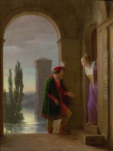 The Morning Greeting by Jean Antoine Laurent