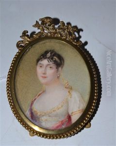 Portrait Miniature Of Empress Josephine