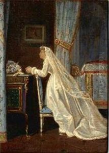 Le Recueillement De La Mariee by Jean Antoine Laurent