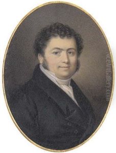 George Lesaing, In Black Coat And Waistcoat, White Shirt And Cravat