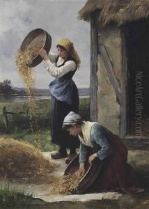 The Gleaners by Henri Alphonse Laurent-Desrousseaux